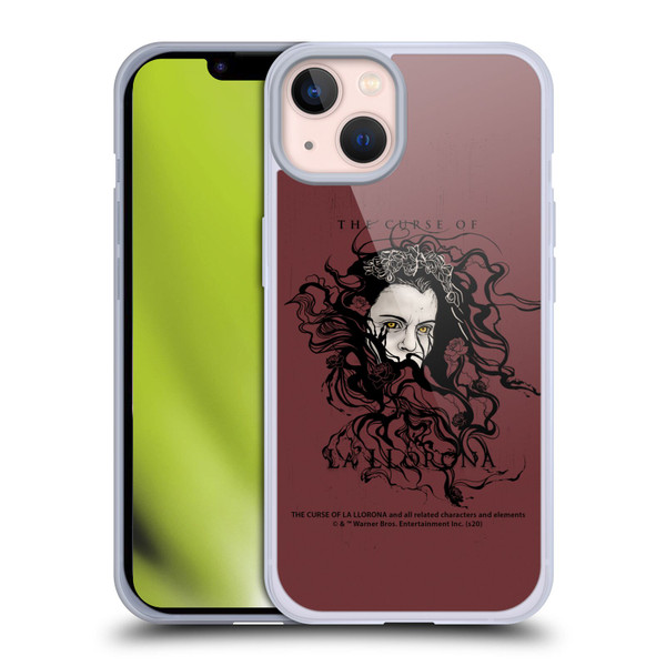 The Curse Of La Llorona Graphics Weeping Lady Soft Gel Case for Apple iPhone 13