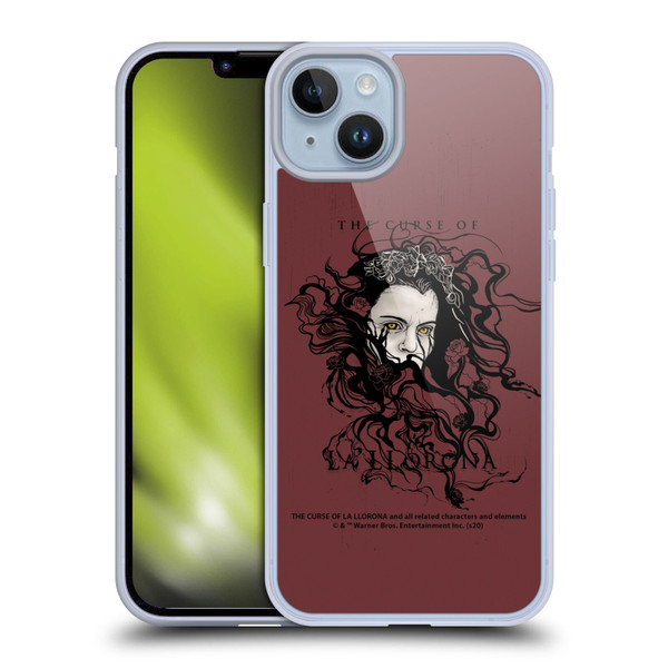 The Curse Of La Llorona Graphics Weeping Lady Soft Gel Case for Apple iPhone 14 Plus