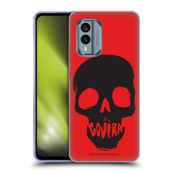 Gojira Graphics Skull Mouth Soft Gel Case for Nokia X30