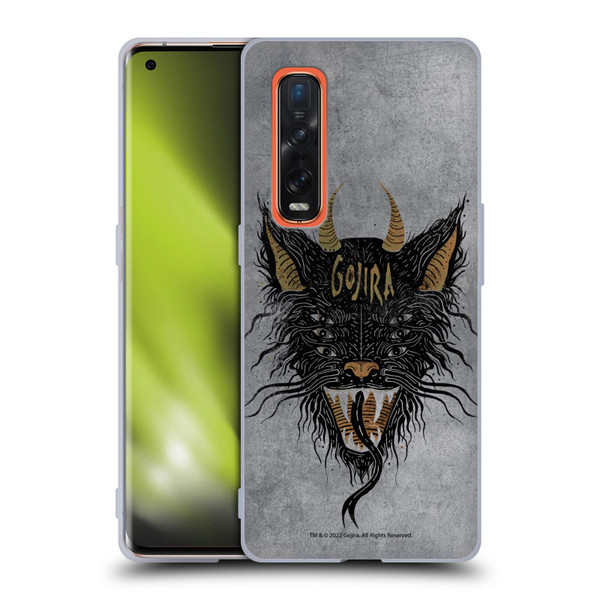 Gojira Graphics Six-Eyed Beast Soft Gel Case for OPPO Find X2 Pro 5G