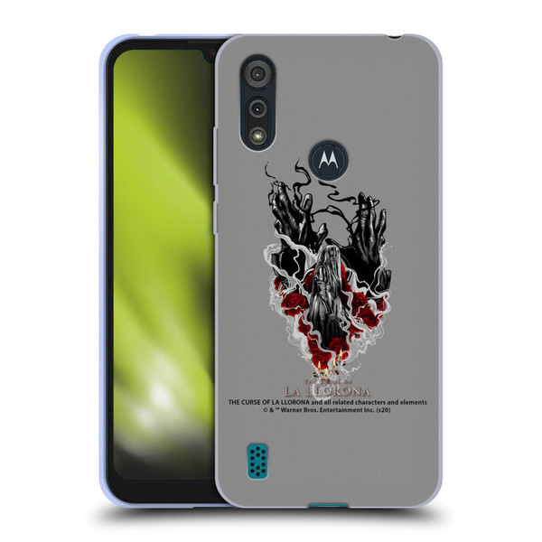 The Curse Of La Llorona Graphics Hands Soft Gel Case for Motorola Moto E6s (2020)