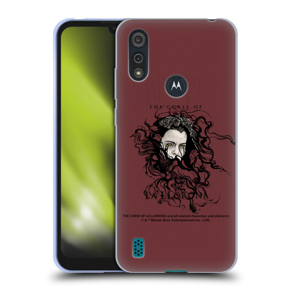 The Curse Of La Llorona Graphics Weeping Lady Soft Gel Case for Motorola Moto E6s (2020)