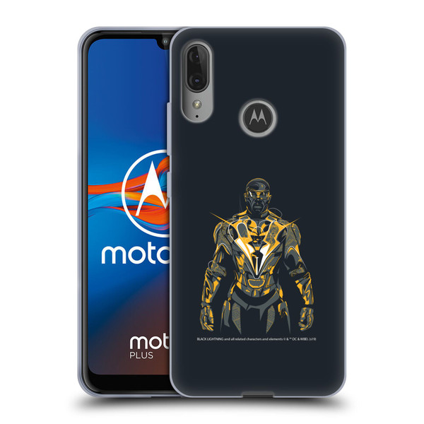Black Lightning Key Art Black Lightning Soft Gel Case for Motorola Moto E6 Plus