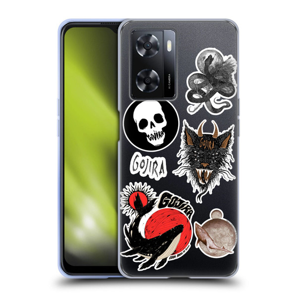 Gojira Graphics Sticker Print Soft Gel Case for OPPO A57s
