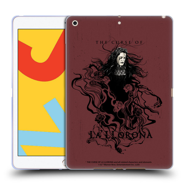 The Curse Of La Llorona Graphics Weeping Lady 2 Soft Gel Case for Apple iPad 10.2 2019/2020/2021
