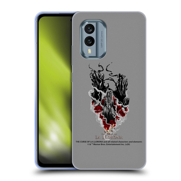 The Curse Of La Llorona Graphics Hands Soft Gel Case for Nokia X30