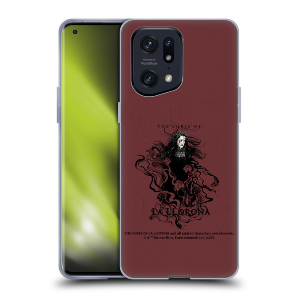 The Curse Of La Llorona Graphics Weeping Lady 2 Soft Gel Case for OPPO Find X5 Pro