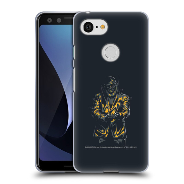 Black Lightning Key Art Tobias Whale Soft Gel Case for Google Pixel 3
