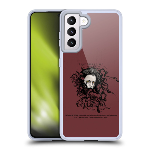 The Curse Of La Llorona Graphics Weeping Lady Soft Gel Case for Samsung Galaxy S21 5G