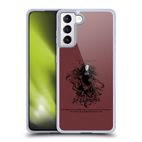 The Curse Of La Llorona Graphics Weeping Lady 2 Soft Gel Case for Samsung Galaxy S21+ 5G