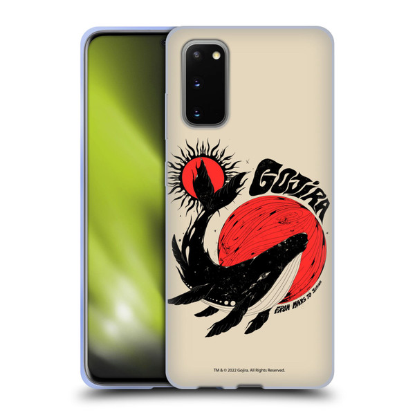 Gojira Graphics Whale Sun Moon Soft Gel Case for Samsung Galaxy S20 / S20 5G