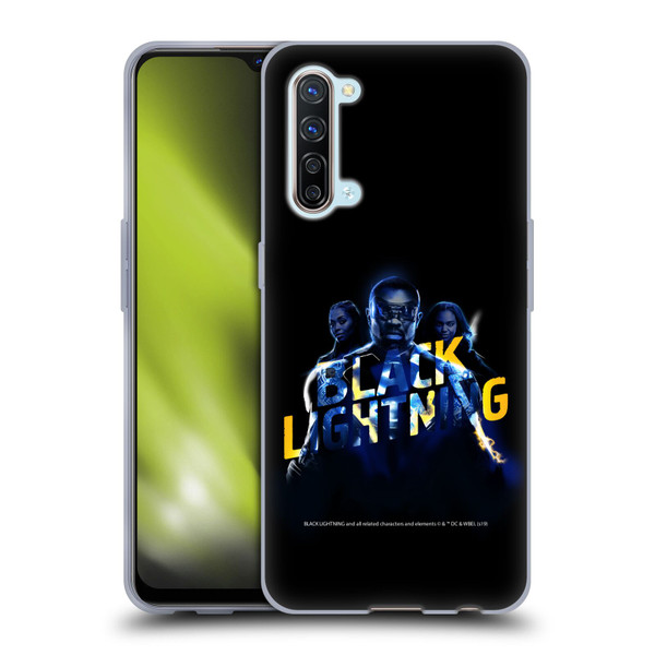 Black Lightning Key Art Group Soft Gel Case for OPPO Find X2 Lite 5G