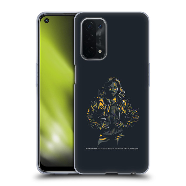 Black Lightning Key Art Jennifer Pierce Soft Gel Case for OPPO A54 5G