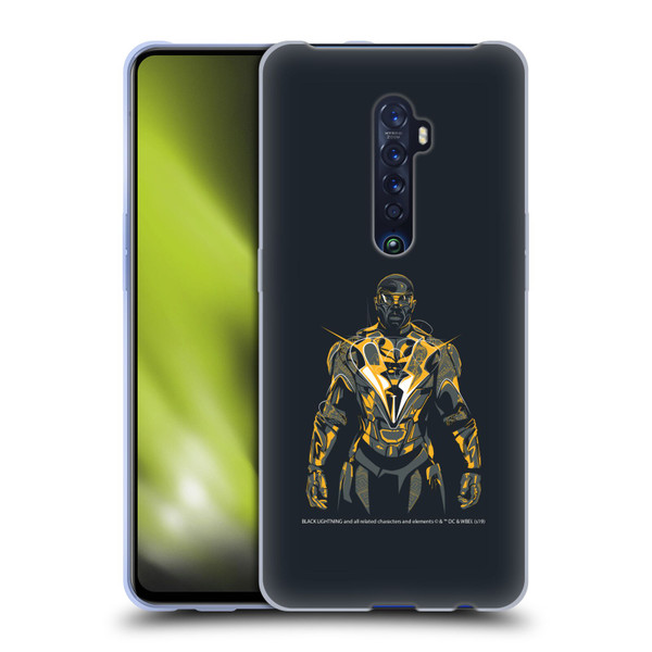 Black Lightning Key Art Black Lightning Soft Gel Case for OPPO Reno 2
