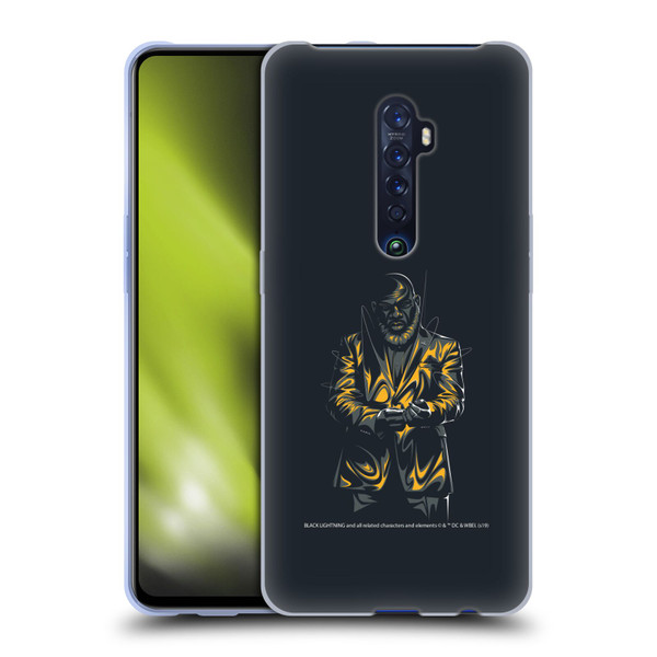 Black Lightning Key Art Tobias Whale Soft Gel Case for OPPO Reno 2