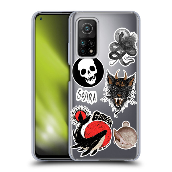 Gojira Graphics Sticker Print Soft Gel Case for Xiaomi Mi 10T 5G