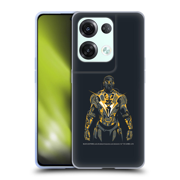 Black Lightning Key Art Black Lightning Soft Gel Case for OPPO Reno8 Pro
