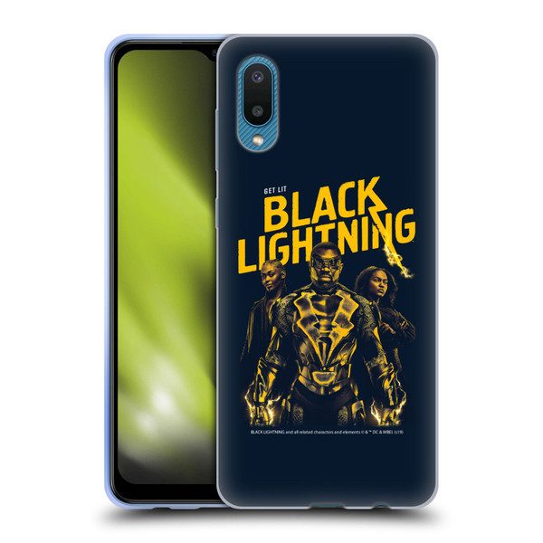 Black Lightning Key Art Get Lit Soft Gel Case for Samsung Galaxy A02/M02 (2021)