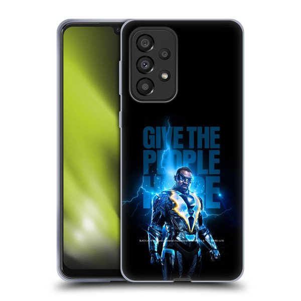 Black Lightning Key Art Give The People Hope Soft Gel Case for Samsung Galaxy A33 5G (2022)