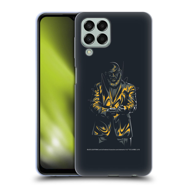 Black Lightning Key Art Tobias Whale Soft Gel Case for Samsung Galaxy M33 (2022)