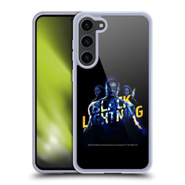 Black Lightning Key Art Group Soft Gel Case for Samsung Galaxy S23+ 5G
