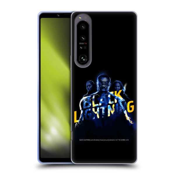 Black Lightning Key Art Group Soft Gel Case for Sony Xperia 1 IV