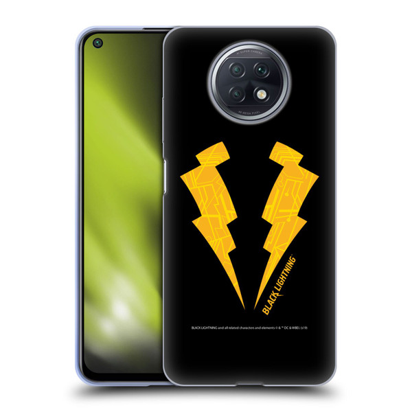 Black Lightning Key Art Logo Soft Gel Case for Xiaomi Redmi Note 9T 5G