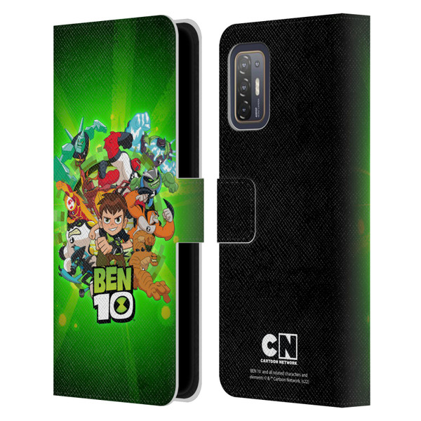 Ben 10: Animated Series Graphics Character Art Leather Book Wallet Case Cover For HTC Desire 21 Pro 5G