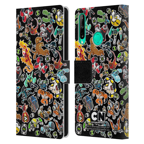 Ben 10: Animated Series Graphics Alien Pattern Leather Book Wallet Case Cover For Huawei P40 lite E