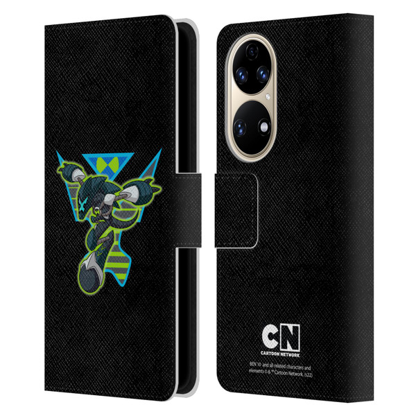 Ben 10: Animated Series Graphics Alien Leather Book Wallet Case Cover For Huawei P50