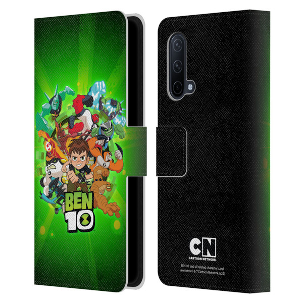 Ben 10: Animated Series Graphics Character Art Leather Book Wallet Case Cover For OnePlus Nord CE 5G