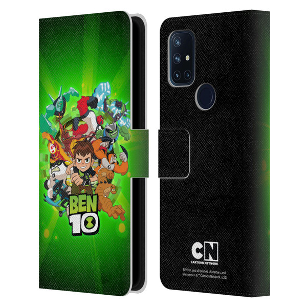 Ben 10: Animated Series Graphics Character Art Leather Book Wallet Case Cover For OnePlus Nord N10 5G