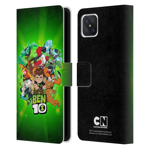 Ben 10: Animated Series Graphics Character Art Leather Book Wallet Case Cover For OPPO Reno4 Z 5G