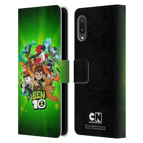 Ben 10: Animated Series Graphics Character Art Leather Book Wallet Case Cover For Samsung Galaxy A02/M02 (2021)