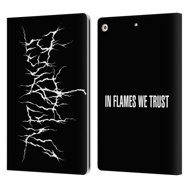 In Flames Metal Grunge Metal Logo Leather Book Wallet Case Cover For Apple iPad 10.2 2019/2020/2021