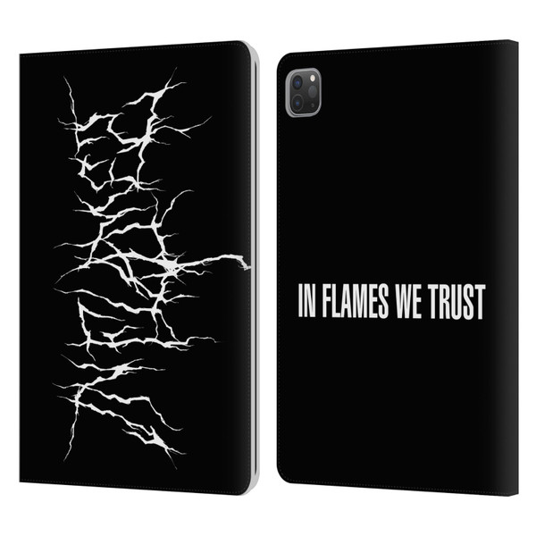 In Flames Metal Grunge Metal Logo Leather Book Wallet Case Cover For Apple iPad Pro 11 2020 / 2021 / 2022