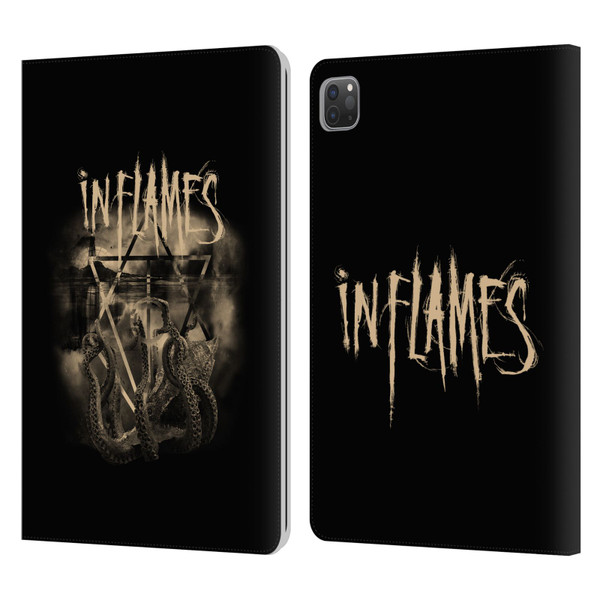 In Flames Metal Grunge Octoflames Leather Book Wallet Case Cover For Apple iPad Pro 11 2020 / 2021 / 2022