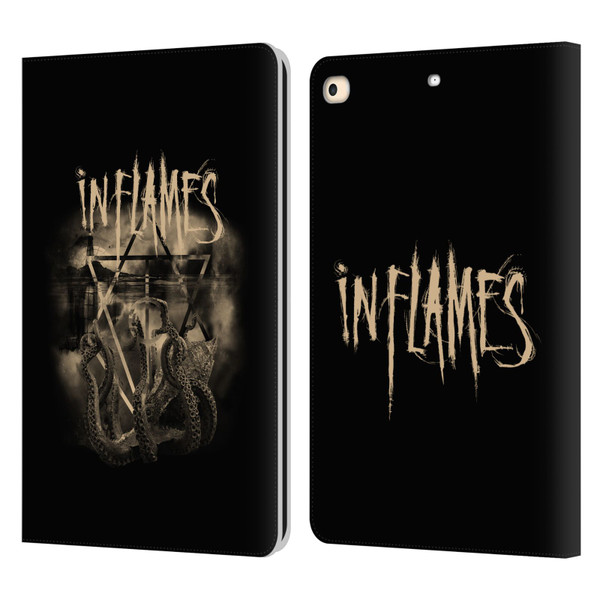 In Flames Metal Grunge Octoflames Leather Book Wallet Case Cover For Apple iPad 9.7 2017 / iPad 9.7 2018