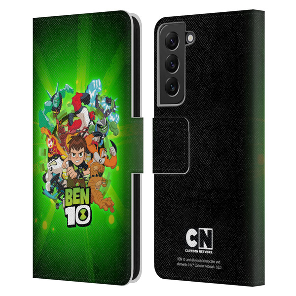 Ben 10: Animated Series Graphics Character Art Leather Book Wallet Case Cover For Samsung Galaxy S22+ 5G