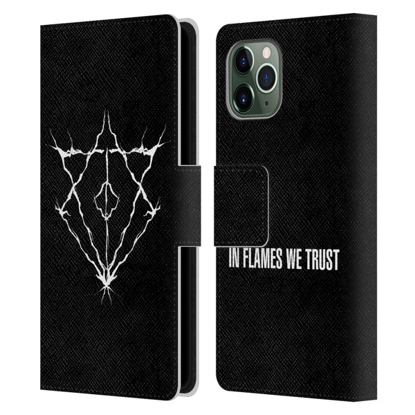 In Flames Metal Grunge Jesterhead Logo Leather Book Wallet Case Cover For Apple iPhone 11 Pro