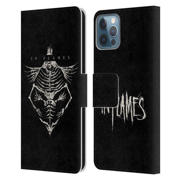 In Flames Metal Grunge Jesterhead Bones Leather Book Wallet Case Cover For Apple iPhone 12 / iPhone 12 Pro