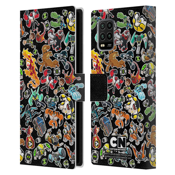 Ben 10: Animated Series Graphics Alien Pattern Leather Book Wallet Case Cover For Xiaomi Mi 10 Lite 5G
