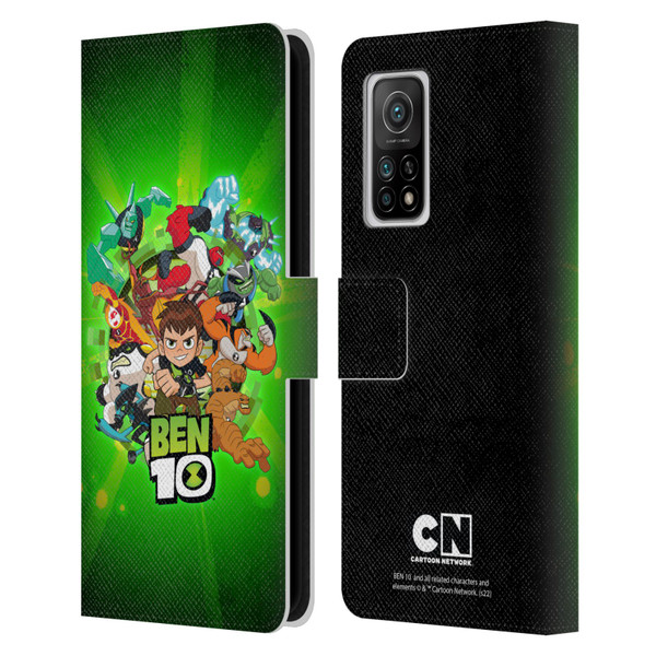 Ben 10: Animated Series Graphics Character Art Leather Book Wallet Case Cover For Xiaomi Mi 10T 5G