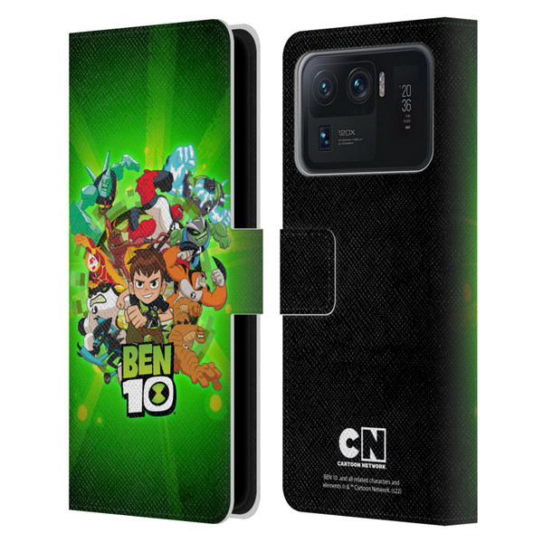 Ben 10: Animated Series Graphics Character Art Leather Book Wallet Case Cover For Xiaomi Mi 11 Ultra