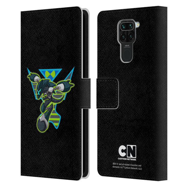Ben 10: Animated Series Graphics Alien Leather Book Wallet Case Cover For Xiaomi Redmi Note 9 / Redmi 10X 4G