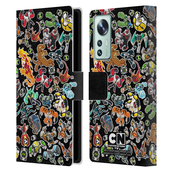 Ben 10: Animated Series Graphics Alien Pattern Leather Book Wallet Case Cover For Xiaomi 12