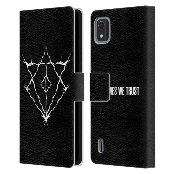 In Flames Metal Grunge Jesterhead Logo Leather Book Wallet Case Cover For Nokia C2 2nd Edition