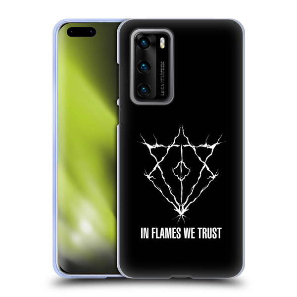 In Flames Metal Grunge Jesterhead Logo Soft Gel Case for Huawei P40 5G