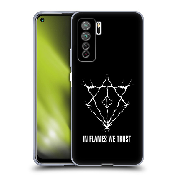 In Flames Metal Grunge Jesterhead Logo Soft Gel Case for Huawei Nova 7 SE/P40 Lite 5G