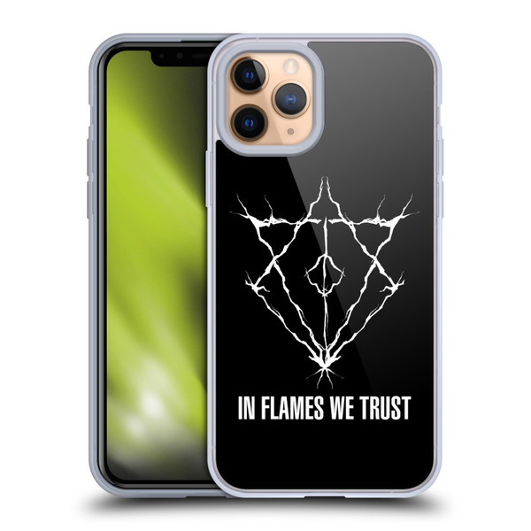 In Flames Metal Grunge Jesterhead Logo Soft Gel Case for Apple iPhone 11 Pro